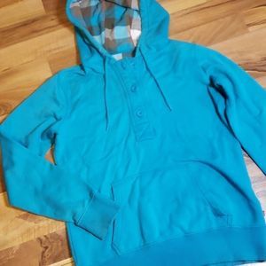 Turquoise Quarter Button Up Dickies Hoodie